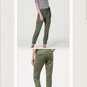 Loft Cargo pant jogger with ankle zip